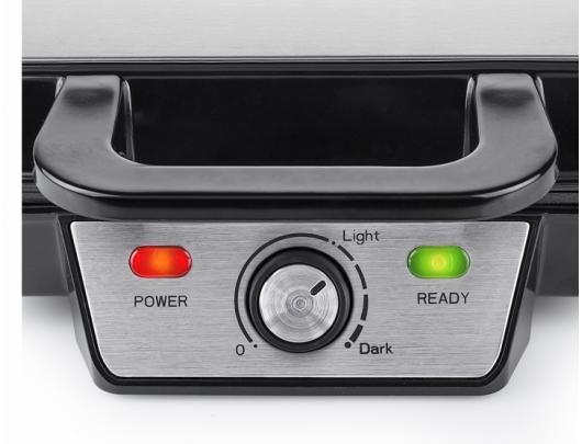 Vaflinė Tristar Waffle maker WF-2195 1000 W, Number of pastry 2, Belgium, Black