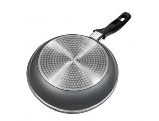 Keptuvė Stoneline Pan 7359 Frying, Diameter 26 cm, Suitable for induction hob, Lid included, Fixed handle, Anthracite