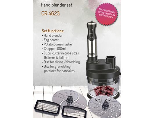 Trintuvas (blenderis) Camry Blender CR 4623 Hand Blender, 1600 W, Number of speeds Variable, Turbo mode, Chopper, Ice crushing, Black