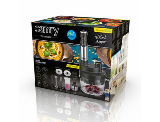 Trintuvas (blenderis) Camry Blender CR 4623 Hand Blender, 1600 W, Number of speeds Variable, Turbo mode, Chopper, Ice crushing, Black