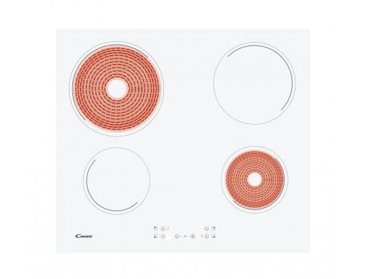 Kaitlentė Candy | Hob | CH64CCW | Vitroceramic | Number of burners/cooking zones 4 | Touch | White