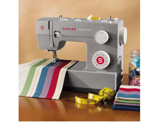 Siuvimo mašina Singer 4432 Heavy Duty Sewing Machine Number of stitches 110 Number of buttonholes 1 Grey