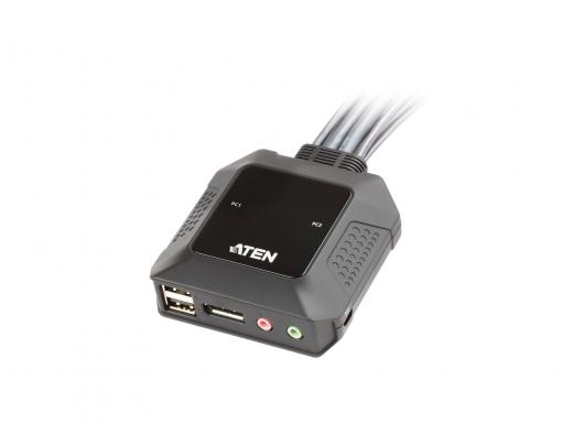 Komutatorius Aten USB DisplayPort Cable with Remote Port Selector CS22DP 2-Port KVM Switch