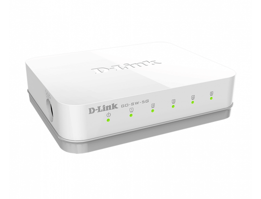Komutatorius D-Link Switch GO-SW-5G/E Unmanaged, Desktop, 1GBps (RJ-45) ports quantity 5