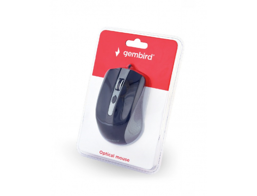 Pelė Gembird MUS-4B-01-GB Optical Mouse, Spacegrey/Black, USB