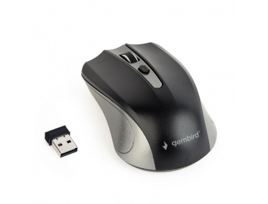 Belaidė pelė Gembird MUSW-4B-04-GB 2.4GHz Wireless Optical Mouse, USB, Wireless connection, Spacegrey/Black