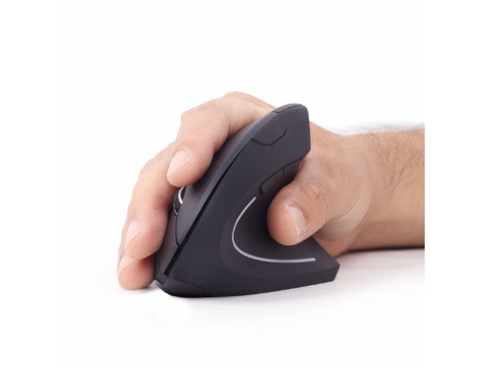 Belaidė pelė Gembird MUSW-ERGO-01 2.4GHz Wireless Optical Mouse, USB, Wireless connection, Black