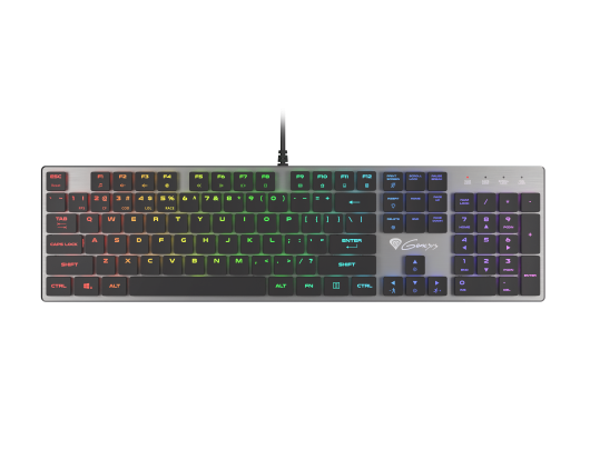 Klaviatūra GENESIS THOR 420 Gaming Keyboard, US Layout, Wired, Silver