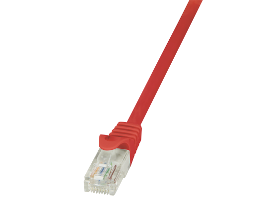 Kabelis Logilink Patch Cable CP1064U Cat 5E, U/UTP, Red, 3 m