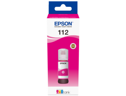 Rašalo kasetė Epson 112 EcoTank Pigment C13T06C34A Bottle, Magenta