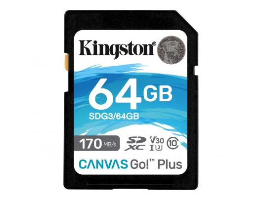 Atminties kortelė Kingston Canvas Go! Plus 64GB SD CL10