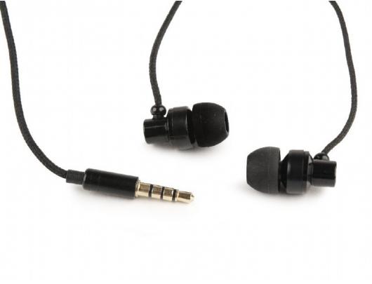 Ausinės Gembird Metal earphones with microphone "Paris" 3.5 mm, Black,
