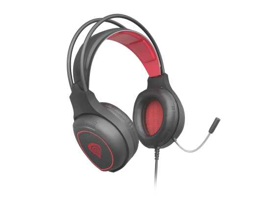Ausinės Genesis RADON 300 Gaming Headset, Built-in microphone, Black/Red