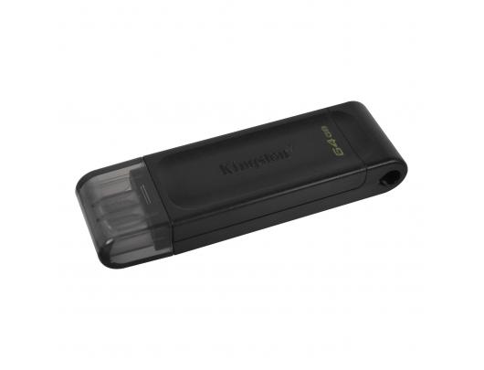USB raktas Kingston DataTraveler 70 64GB USB Type C Black