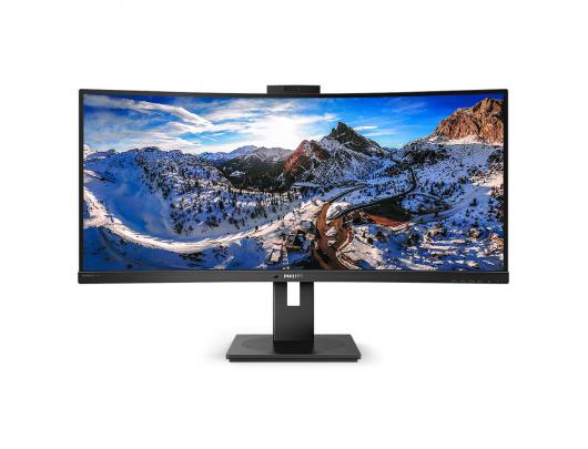 Monitorius Philips Curved UltraWide 346P1CRH 34 ", VA, WQHD, 3440x1440, 21:9, 4 ms, 500 cd/m², Black