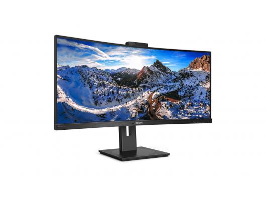 Monitorius Philips Curved UltraWide 346P1CRH 34 ", VA, WQHD, 3440x1440, 21:9, 4 ms, 500 cd/m², Black
