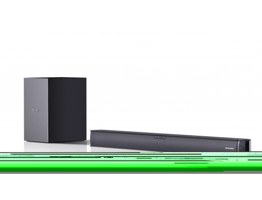 Garso sistema Sharp HT-SBW182, 2.1 Slim, AUX in, Bluetooth, HDMI, Optical, Bluetooth, 160 W, belaidis ryšys, juoda