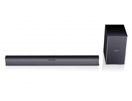 Garso sistema Sharp HT-SBW182, 2.1 Slim, AUX in, Bluetooth, HDMI, Optical, Bluetooth, 160 W, belaidis ryšys, juoda