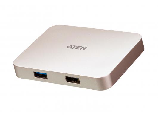 Jungčių stotelė Aten USB-C 4K Ultra Mini Dock with Power Pass-through USB 3.0 (3.1 Gen 1) ports quantity 1, USB 2.0 ports quantity 1, HDMI ports quan