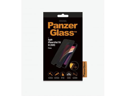 Ekrano apsauga PanzerGlass Screen Protector, Iphone 6/6s/7/8/SE (2020), Glass, Crystal Clear, Privacy Filter