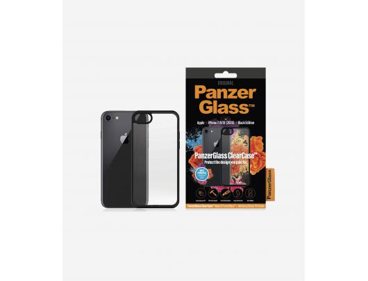 Ekrano apsauga PanzerGlass Screen Protector, Iphone 7/8/se (2020), Tempered anti-aging glass, Black/Crystal Clear