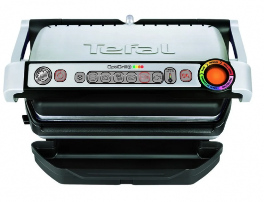 Elektrinis grilis/vaflinė TEFAL OptiGrill+ + Waffle plate set GC716D12 Electric Grill 2000 W Silver