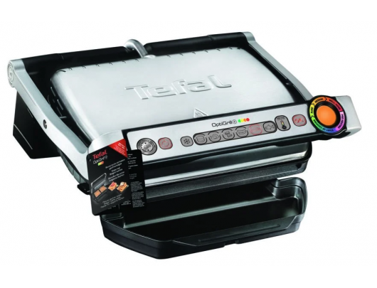 Elektrinis grilis/vaflinė TEFAL OptiGrill+ + Waffle plate set GC716D12 Electric Grill 2000 W Silver