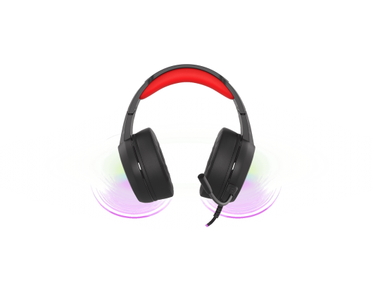 Ausinės Genesis Gaming Headset Neon 200 Built-in microphone, Black/Red, Wired