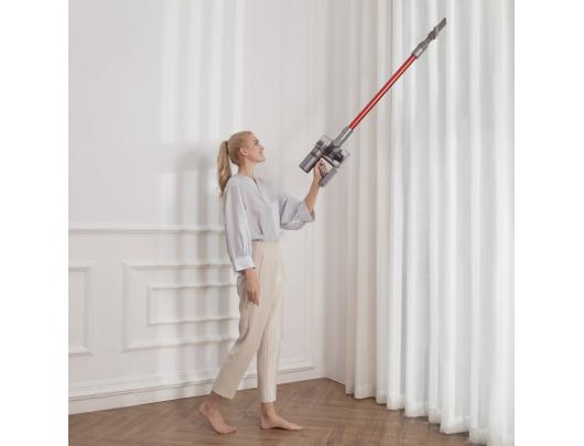 Dulkių siurblys šluota Dreame V11 Cordless operating, Handstick, 25.2 V, Operating time (max) 90 min, Grey/Red, Battery warranty 12 month(s)
