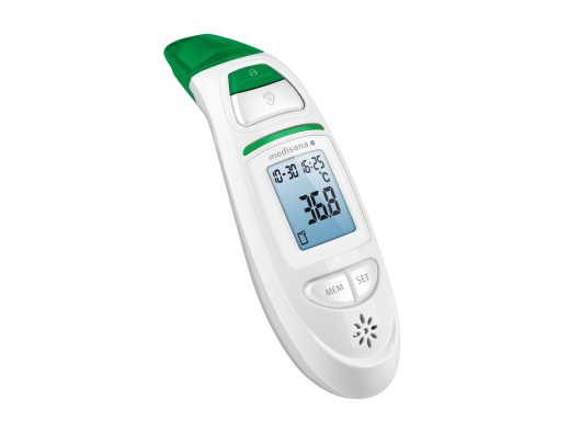 Bekontaktis termometras Medisana Connect Infrared Multifunction Thermometer TM 750 Memory function, White