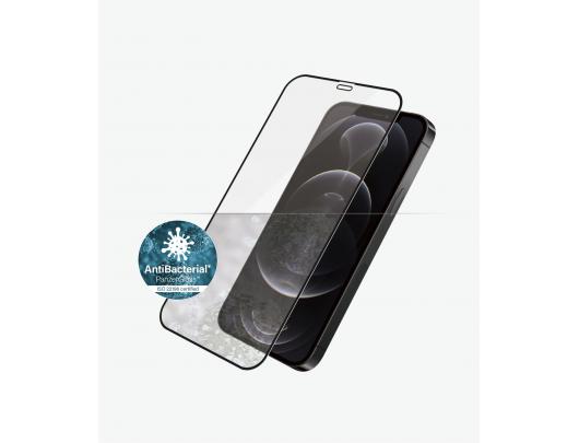 Ekrano apsauga PanzerGlass For iPhone 12/12 Pro, Glass, Black, Clear Screen Protector, 6.1 "