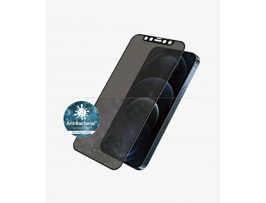 Ekrano apsauga PanzerGlass Apple, iPhone 12 Pro Max, Glass, Black, Privacy glass, Antimicrobial