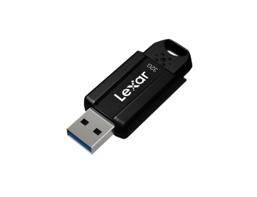 USB raktas Lexar JumpDrive S80 32GB, USB 3.1, Black, 25 MB/s, 130 MB/s