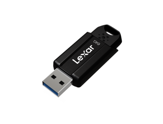 USB raktas Lexar JumpDrive S80 64GB, USB 3.1, Black, 60 MB/s, 150 MB/s