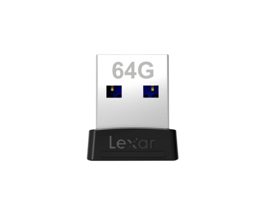 USB raktas Lexar JumpDrive S47 64GB, USB 3.1, Black, 250 MB/s
