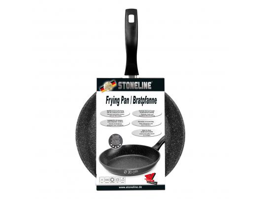 Keptuvė Stoneline Pan 6840 Frying, Diameter 20 cm, Suitable for induction hob, Fixed handle, Anthracite