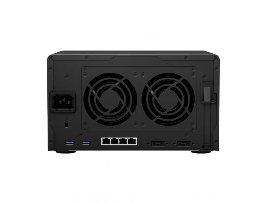 Diskų masyvas Synology Tower NAS DS1621+ up to 6 HDD/SSD Hot-Swap, Ryzen V1500B Quad Core, Processor frequency 2.2 GHz, 4 GB, DDR4, RAID 0,1,5,6,10,Hybrid, 4x1GbE, 3xUSB 3.0, 2x eSATA, Dual Fan