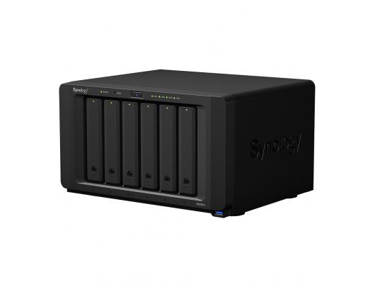 Diskų masyvas Synology Tower NAS DS1621+ up to 6 HDD/SSD Hot-Swap, Ryzen V1500B Quad Core, Processor frequency 2.2 GHz, 4 GB, DDR4, RAID 0,1,5,6,10,Hybrid, 4x1GbE, 3xUSB 3.0, 2x eSATA, Dual Fan