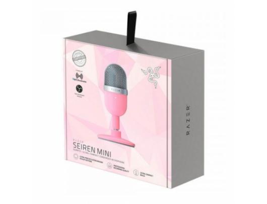 Mikrofonas Razer Condenser Streaming Seiren Mini Quartz Pink