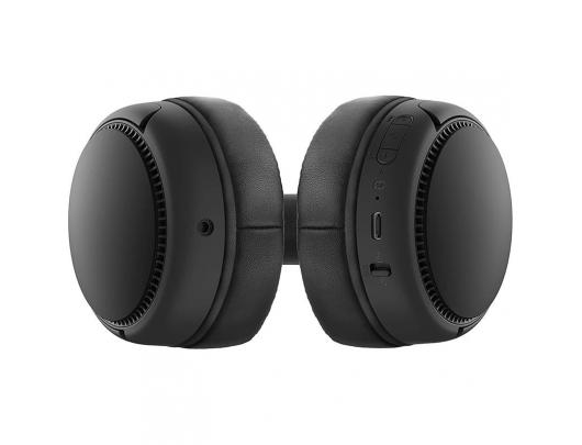 Ausinės Panasonic Deep Bass Wireless Headphones RB-M300BE-K Over-ear, Microphone, Black