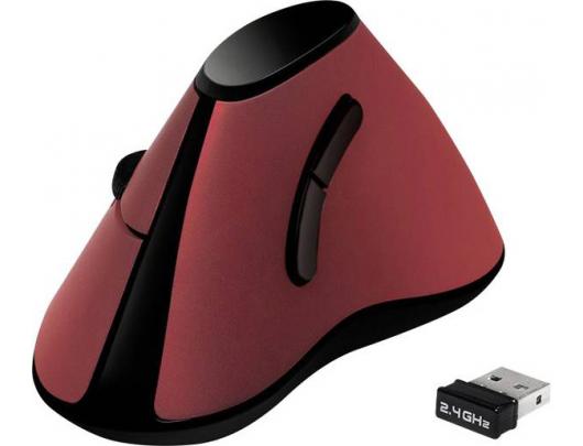 Belaidė pelė Logilink Ergonomic Vertical Mouse ID0159 Wireless, Red