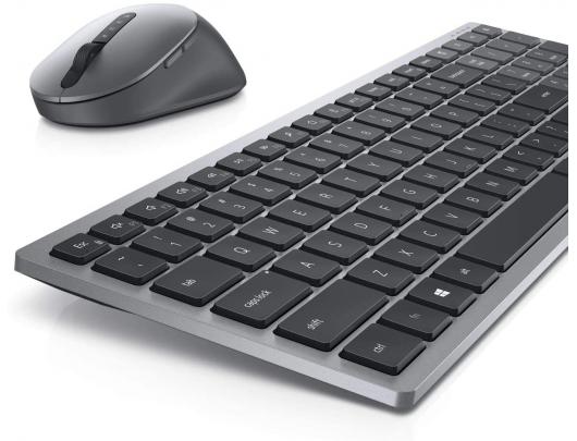 Klaviatūra+pelė Dell Keyboard and Mouse KM7120W Wireless, Wireless (2.4 GHz), Bluetooth 5.0, Keyboard layout Lithuanian, English, Titan Gray