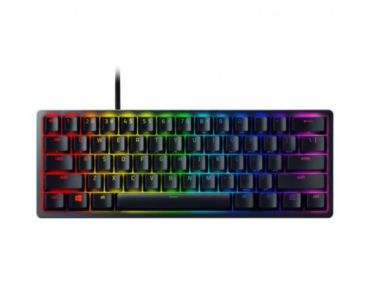 Žaidimų klaviatūra Razer Huntsman Mini 60% Optical Gaming Keyboard, Red Switch, Nordic layout, Wired, Black