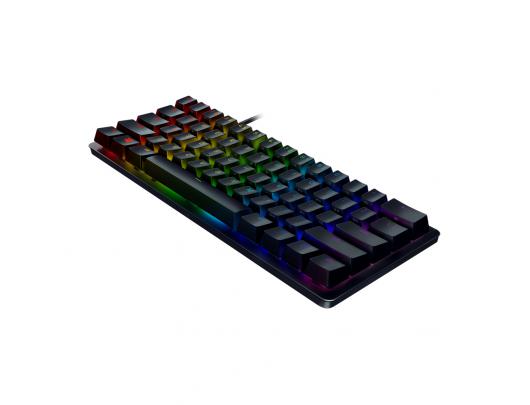 Žaidimų klaviatūra Razer Huntsman Mini 60% Optical Gaming Keyboard, Purple Switch, Russian layout, Wired, Black