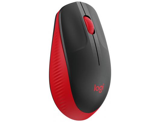 Belaidė pelė Logitech Full size Mouse M190 	Wireless, Red, USB