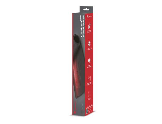 Pelės kilimėlis Genesis Carbon 500 Ultra Blaze Mouse pad, 450 x 1100 x 2.5 mm, Red/Black