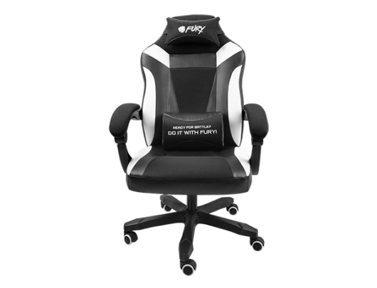 Žaidimų kėdė Fury Gaming Chair Fury Avenger M+ Black/White