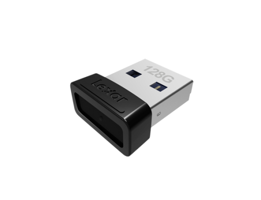 USB raktas Lexar JumpDrive S47 128GB, USB 3.1, Black, 250 MB/s