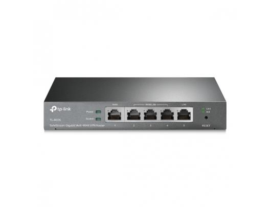Maršrutizatorius TP-LINK SafeStream Multi-WAN VPN Router TL-R605 802.1q, 10/100/1000 Mbit/s, Ethernet LAN (RJ-45) ports 1 Fixed Gigabit LAN Port, 3 Changeable Gigabit WAN/LAN Ports, 1 Fixed Gigabit WAN Port