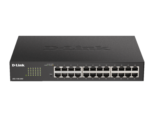 Komutatorius (Switch) D-Link Smart Switch DGS-1100-24V2 Managed, Desktop, 1 Gbps (RJ-45) ports quantity 24, Power supply type External